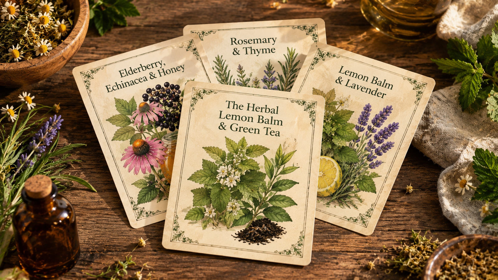 The Herbal Recipe Card Display