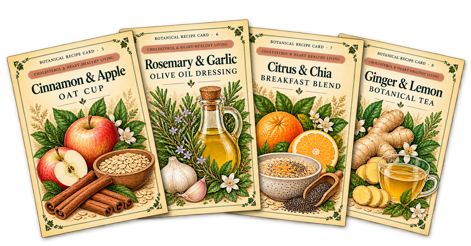 Cholesterol & Heart Wellness Recipe Cards