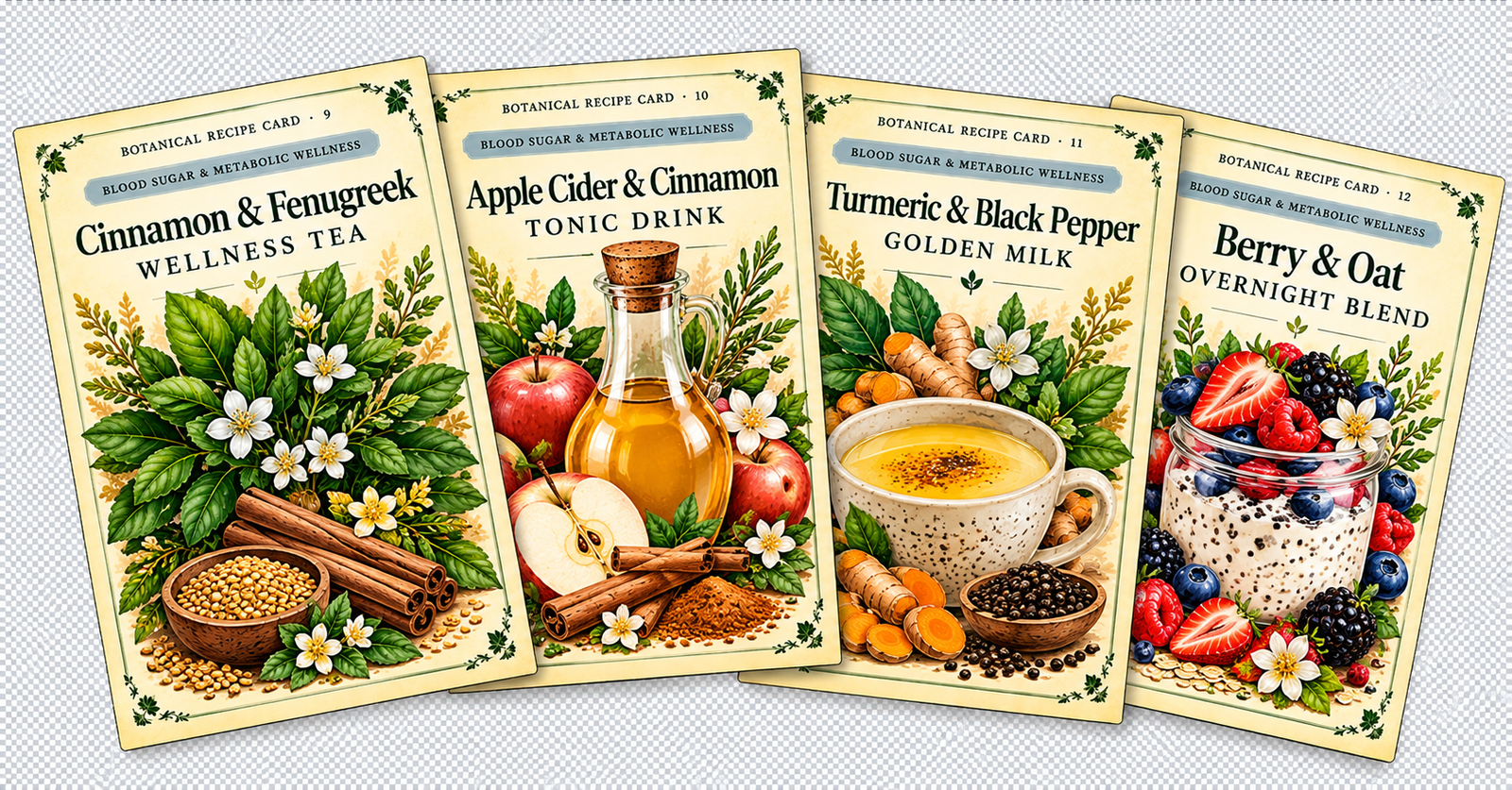 Blood Sugar & Metabolic Wellness Recipe Cards
